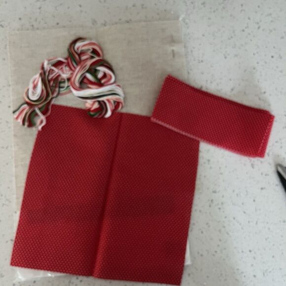 Ho-Ho Santa Pillow Sunset Counted Cross Stitch Kit Size 8" X 8" 1992 New Vintage - Picture 5 of 5